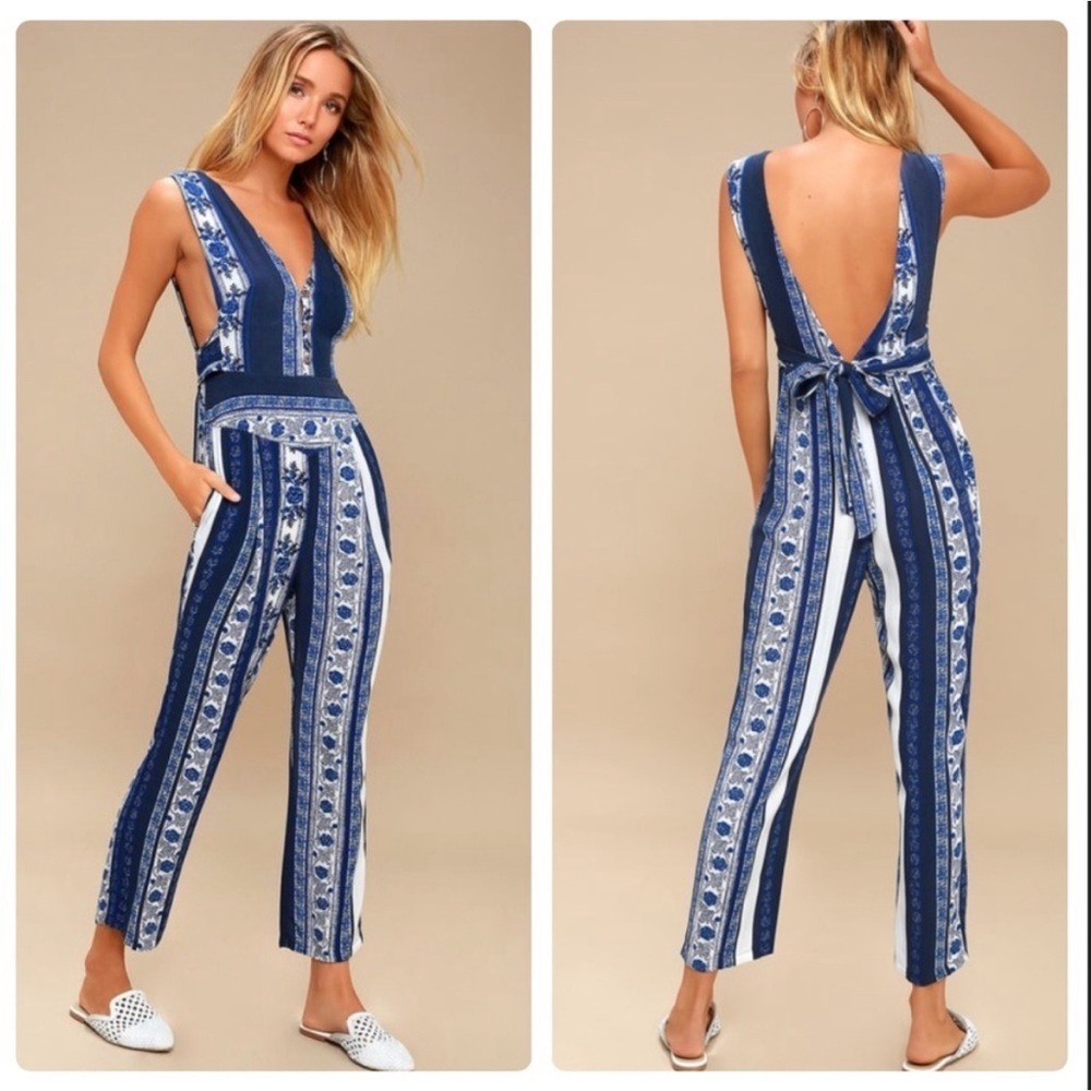 Free People All Shook Up Sleeveless Jumpsuit